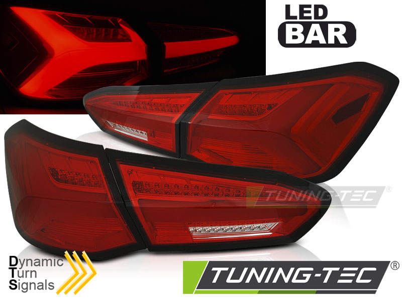 Voll Led Lightbar Design R Ckleuchten F R Ford Focus Mk T Rer Wei Rot Dynamischer